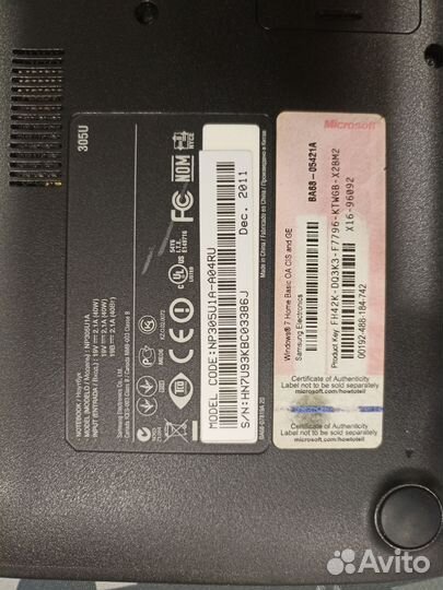 Ноутбук 11.6 дюймов samsung