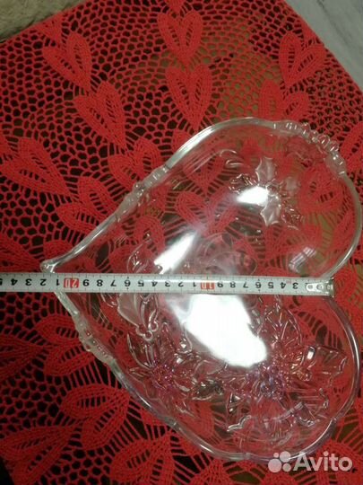Ваза для фруктов хрусталь