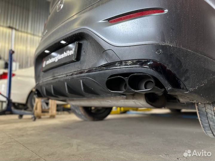 Установка заслонки выхлопа Audi Q7