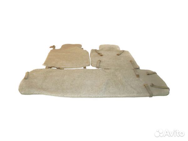 Накидки на сиденья овечья шерсть 70 белый, на