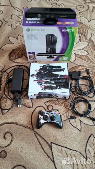 Xbox 360 slim freeboot 1000GB + 700 игр + Kinect