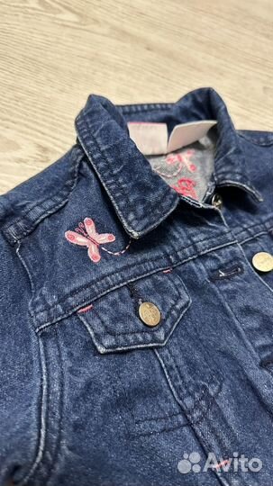 Джинсовая куртка для девочки 86 92