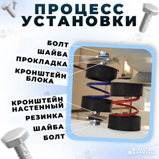 Виброопоры / виброгасители для кондиционера 4 шт