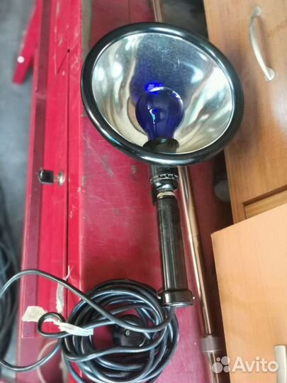 Синяя лампа рефлектор СССР