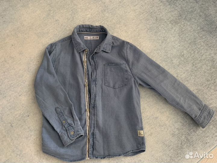 Джинсовая рубашка zara