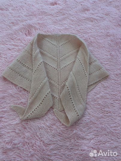 Шарф бактус косынка нежно розовый