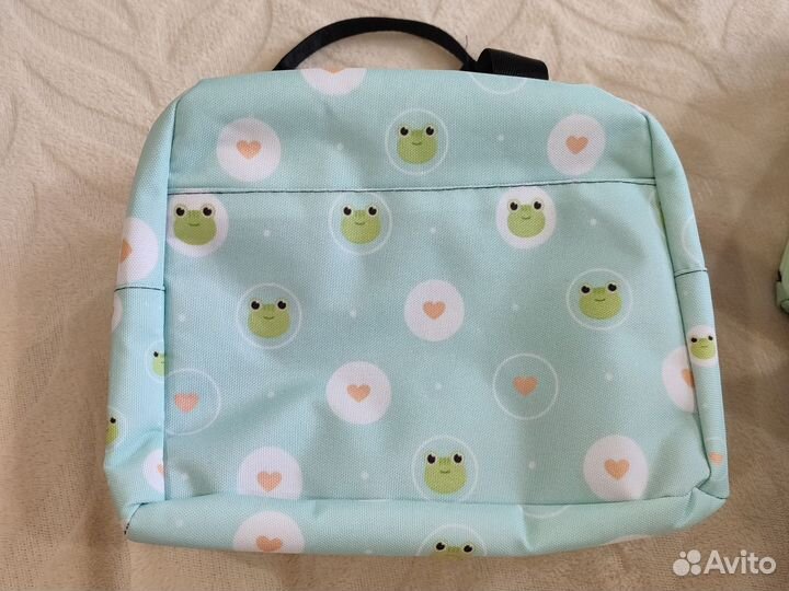 Сумка лягушка. Термосумка для обедов. Косметичка