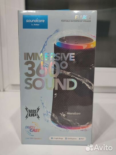 Anker Soundcore Flare 2, синяя, новая