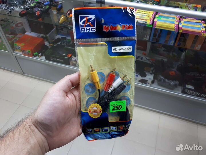 Кабель 3,5 Jack - RCA (тюльпаны) /RCA-RCA