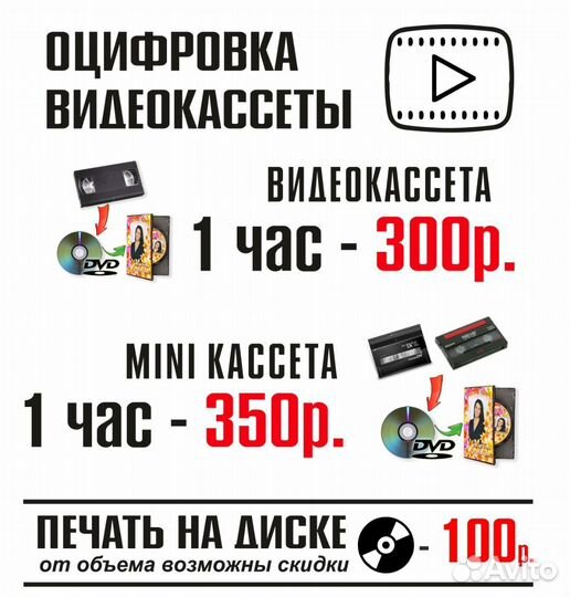 Оцифровка видеокассет vhs