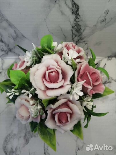 Букет цветы из мыла