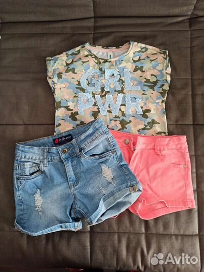 Вещи пакетом на девочку р.128