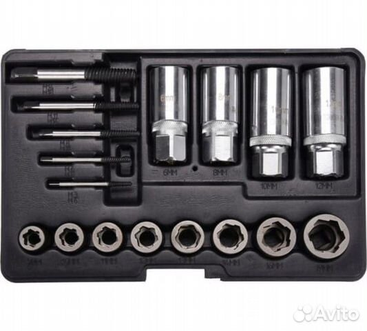 Набор головок для поврежденных болтов и гаек