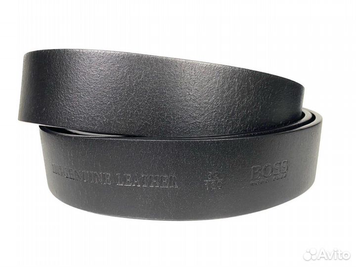 Ремень мужской кожаный Boss 2403 black