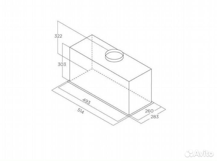 Вытяжка Elica Lane MAT/A/52 черная