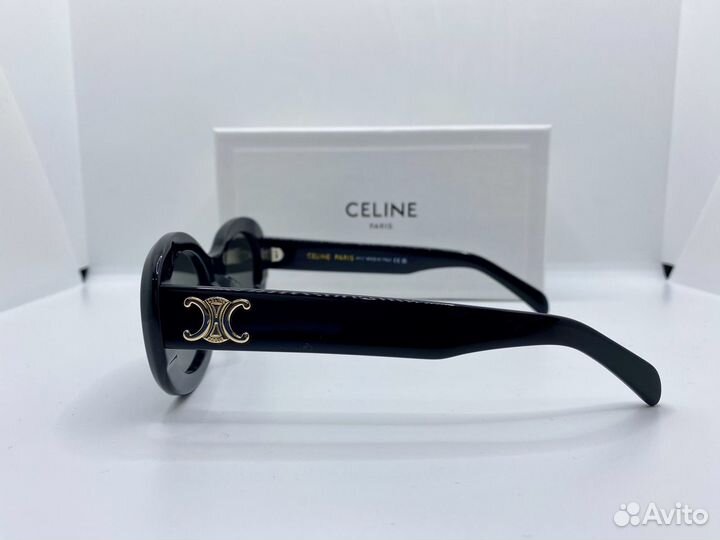 Очки celine CL 4019U 01A черные овальные женские