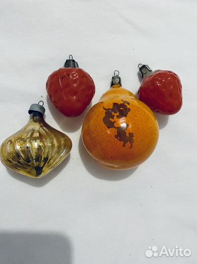 Елочные игрушки стекло