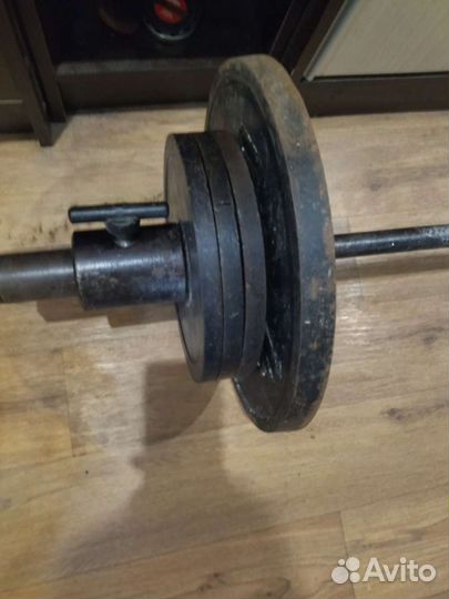 Штанга с блинами бу