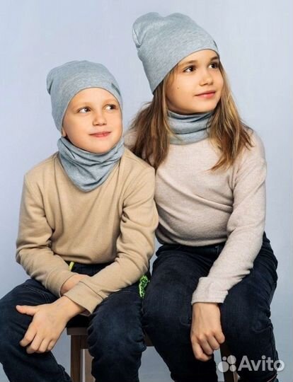 Комплект шапка и снуд