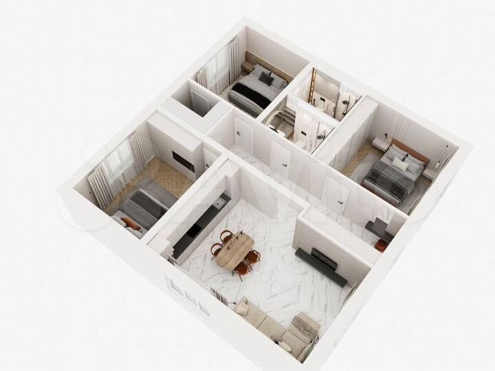 Дом 100 м² на участке 6 сот.