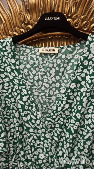 Платье 48-50 шелк raion miu miu