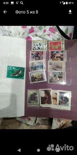 Коллекция марок СССР за вес ольбом