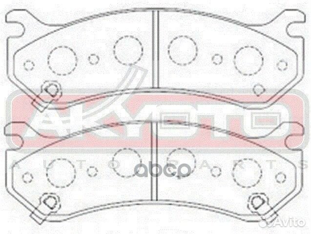 Колодки тормозные дисковые AKD08101 akyoto