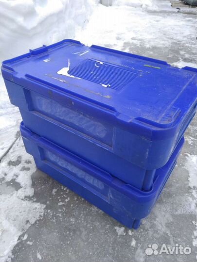 Ящик пластиковый с крышкой