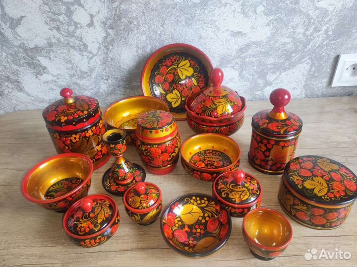 Посуда хохлома