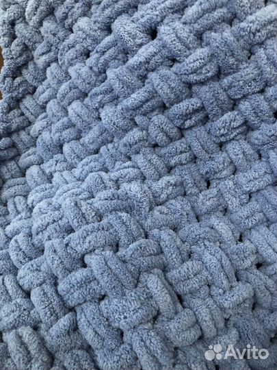 Плед детский вязаный ручная работа