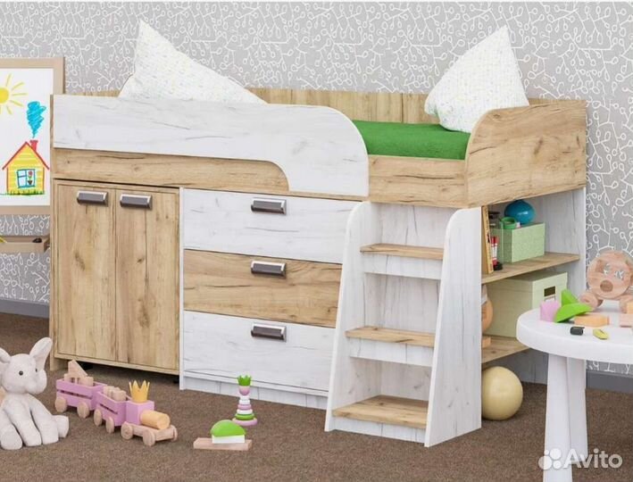 Кровать-чердак Парус