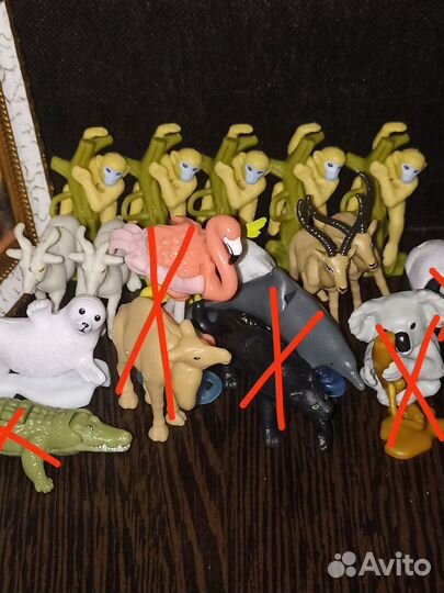 Игрушки из киндера животные