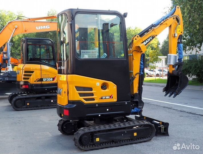Мини-экскаватор Sany SY18C, 2023