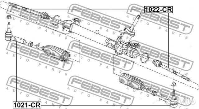 1022CR Тяга рулевая
