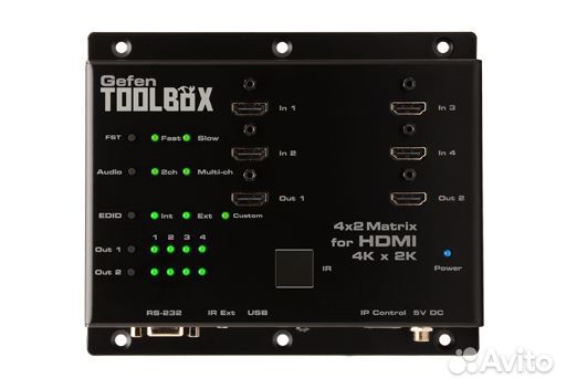 Gefen GTB-HD4K2K-442-BLK, Матричный коммутатор 4х2