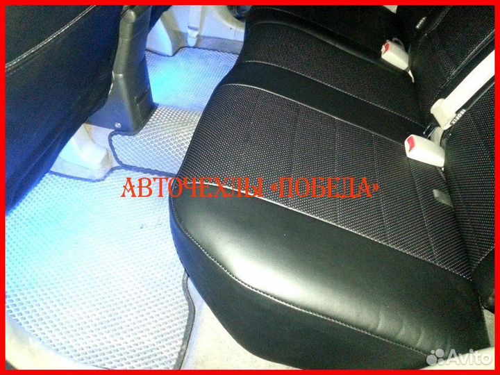 Чехлы Nissan X-Trail T30 из экокожи чёрные Классик