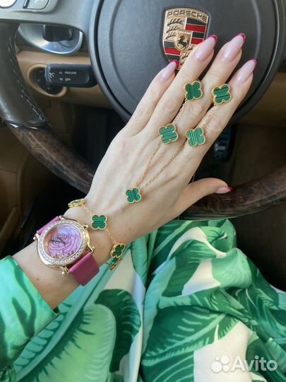 Van cleef серьги браслет подвеска