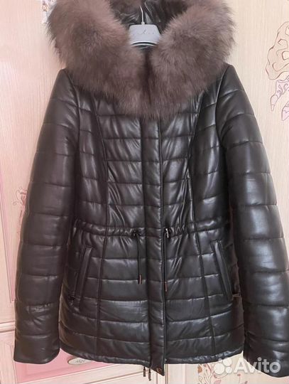 Куртка зимняя женская Кожа парка