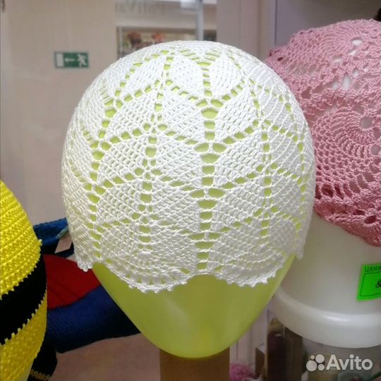 Вязаные летние шапочки