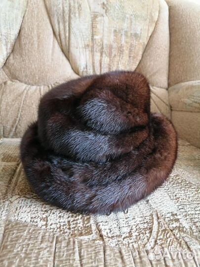 Шапка меховая зимняя женская норковая