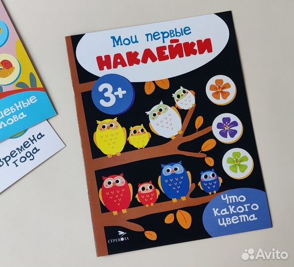 Детские книги с наклейками 3+