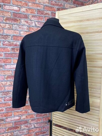 Куртка кашемир + кожа Hermes