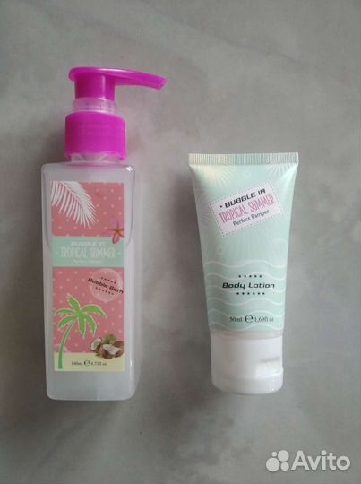 Пена для ванны и лосьон для тела