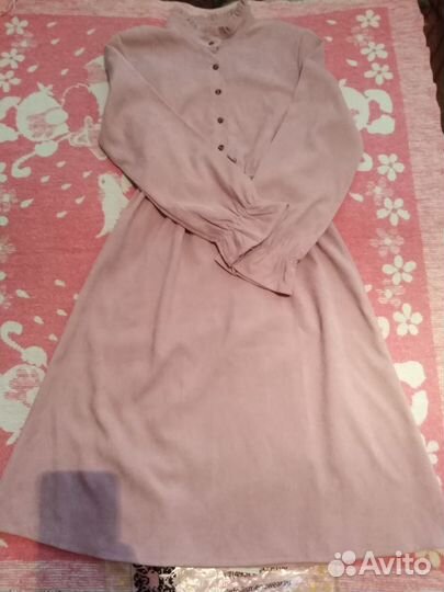 Платье микровельвет раз 44