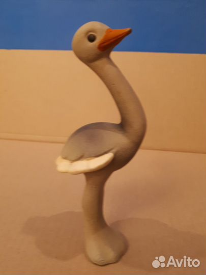 Игрушка пищалка Страусенок резина.пищалка из СССР