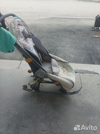 Детские санки коляска бу