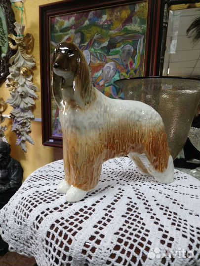 Афганская борзая. Фарфор. лфз