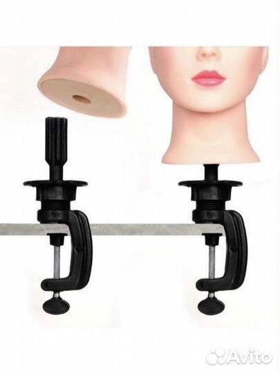 Голова - манекен для причесок на штативе. Новая