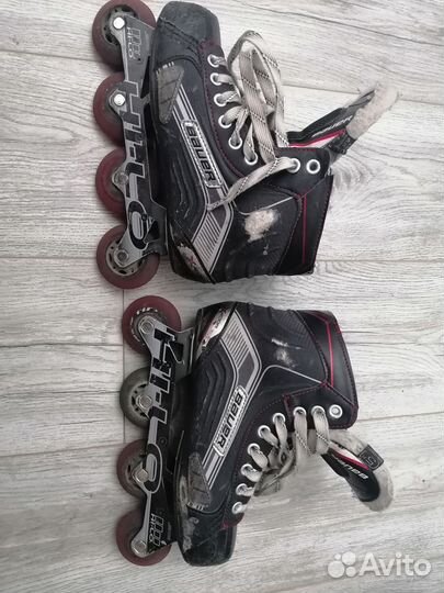 Хоккейные ролики bauer бу