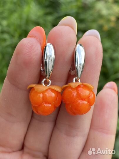 Серьги морошка